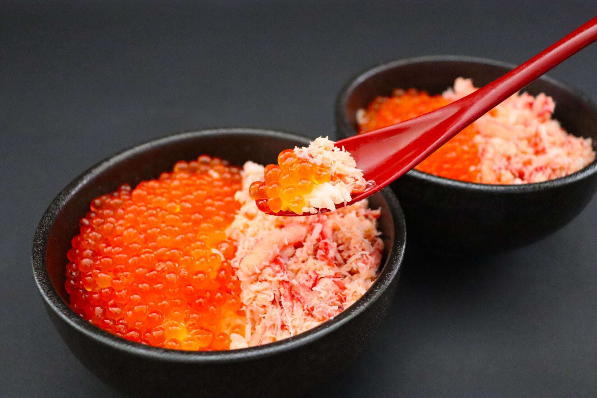 いくらどん カニいくら丼セット（カニほぐし：300g / いくら：250g） – カニ通販